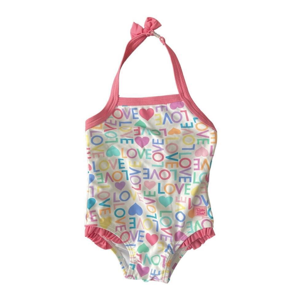 RuffleButts Love You One Piece Swimsuit 18 24m